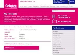 Celotex Member's Area - my projects